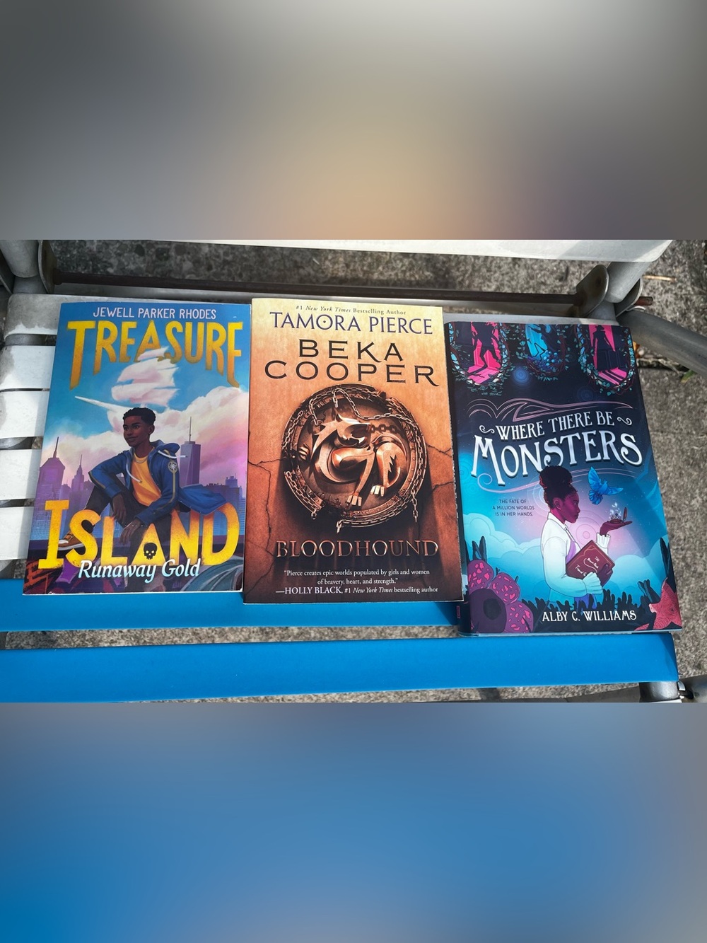 Lot of 3 books - treasure bloodhound where there be monsters